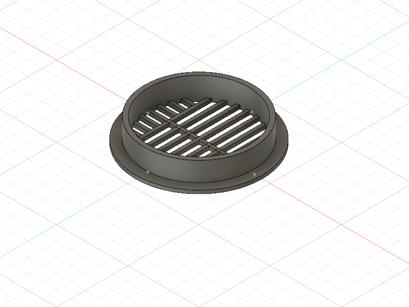 Oven vent grille
